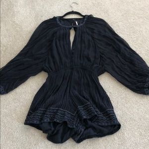 Free People Embroidered Romper